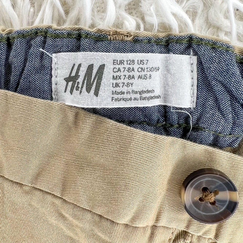 H&M Boys Chino Shorts - Tan, Size US 7 - Picture 2 of 7